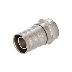 10 Pack F-Type Crimp On Connectors Male F Connector Plug RG6 Coaxial Cable