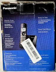 Panasonic KX-TGD810B Cordless Phone Advanced Call Block 1 Handset Bilingual ID