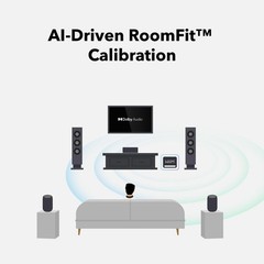 WiiM Sub Pro – 8″ 250 W Wireless Smart Subwoofer | AI RoomFit™ Black