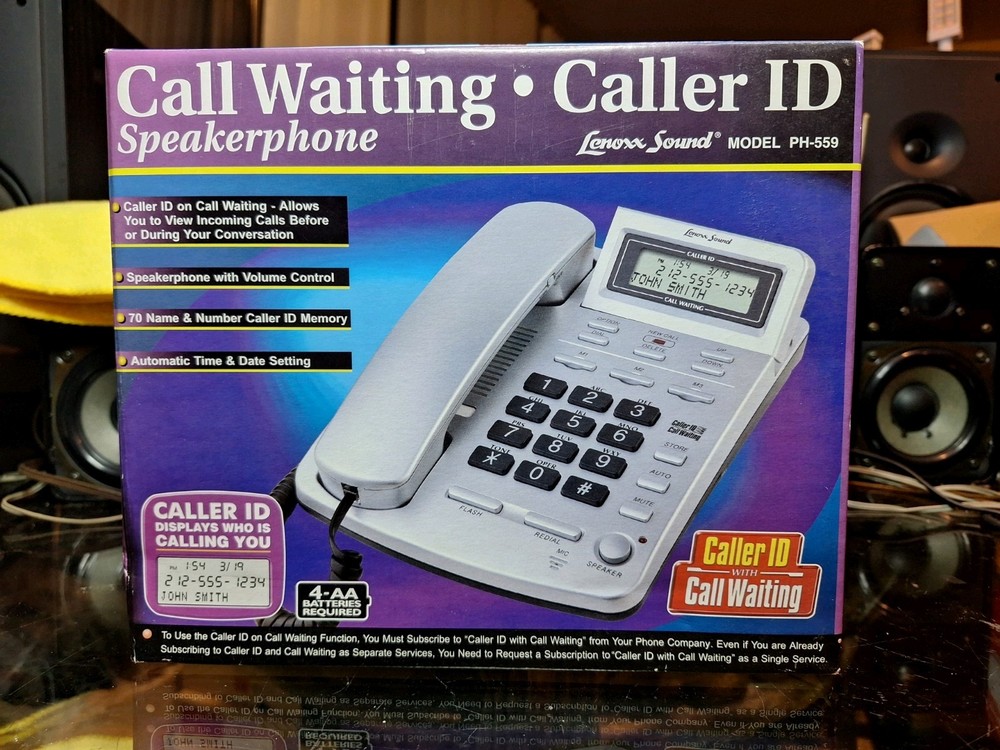 Lenoxx Sound Model 559 Caller ID Telephone/Sealed