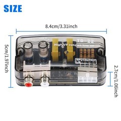 Speaker Level Converter Adapter Car Stereo Speaker Output To RCA Output