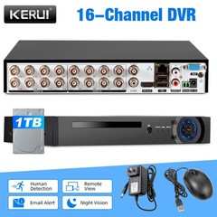 16 Channel Light Use Video DVR Preinstalled 1TB Hard Disk HDMI High Definition