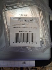 STEREN 6-WAY 1GHz 130dB VERTICAL RF SPLITTER (3 Pk)