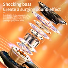 Wireless Bluetooth 5.3 Headset TWS Earphones Earbuds Stereo Headphones Ear Hook