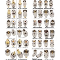 24 Pack UHF Adapter Kits RF Coaxial Connectors SMA To BNC Connector PL259 SO239