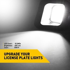 For 2010-2018 RAM 2500/3500 6000K White LED License Plate Light Super Bright USA