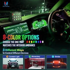 P1s RGB Switch Panel Toggle Switch Circuit Control Relay System For Car Marine