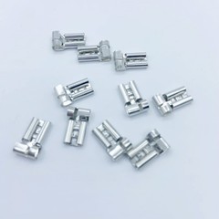 Non-insulated Electrical Wire Connectors Brass Female Flag Spade Terminals 4.8mm
