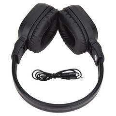 Stereo Foldable Receiver Over-Ear Headphone uses 2 AAA batteries (Not included)