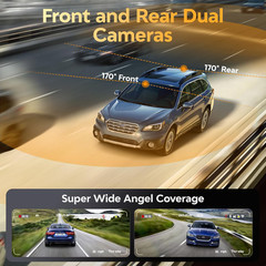Dash Cam Front and Rear – 4K HD Dual Dash Camera for Cars, Built-in 5G WiFi GPS,