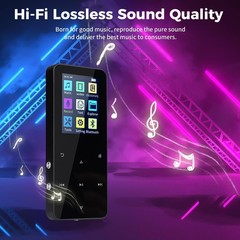 MP3 Player Support 128GB Bluetooth Lossless Music FM Radio Recorder Sport US