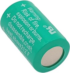 2-Pack 3V CR 1/2 AA Series Lithium Battery CR1/2AA 950mAh Cylindrical Battery