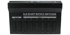 4×2 SCART MATRIX ROUTING SWITCHER Selector Switch w/ AUDIO NEW
