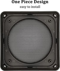 Speaker Subwoofer Guard Protector Square 4 inch ABS Plastic Metal Mesh 2Pcs