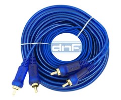 DNF COMPLETE 6000W 0 GAUGE BLUE AMP AMPLIFIER INSTALL WIRING POWER KIT