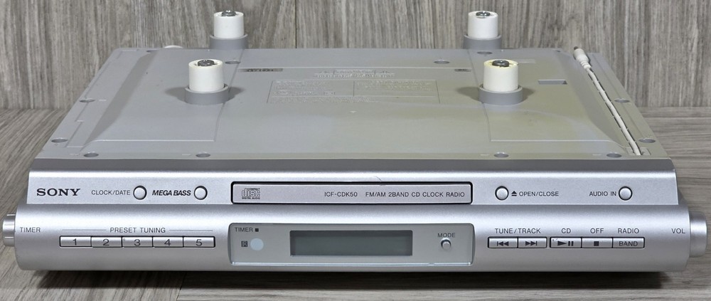 SONY ICF-CDK50 Under Cabinet AM/FM Radio/CD Player No Remote – TESTED