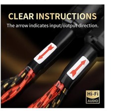 12 AWG 2Pack Audiophile Speaker Cable Wire with Banana Plugs, 4N OFC 9.8 Feet