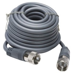 NEW Durable 18 ft RG8X Coax Cable PL259 Ends Low Loss CB Antenna Cable Gray