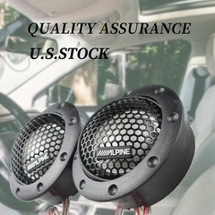 Pair Alpine DDT-S30 360W 2.5CM 1″ Soft Dome Balanced Car Audio Speakers Tweeters