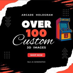 3D Holographic Man Cave Display Art | Smart TV Room Decor | Personalized Gift
