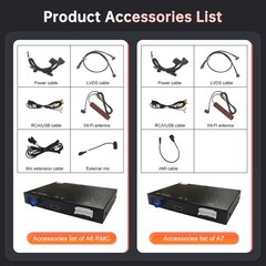 Wireless CarPlay Android Auto Navi Mirror Link Decoder For Audi A6 A7 2012-2018