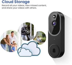New Video Doorbell 1080p HD Camera WI-FI Night Vision Motion Detection Wireless