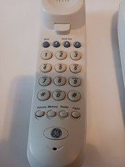 GE Caller ID White Single Line Corded Phone