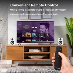 Sanyun SW206 Bookshelf Speakers 4″80W Bluetooth Optical Coaxial USB Remote White