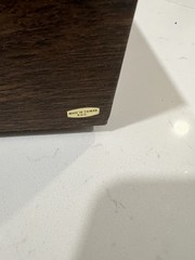 Vintage Wood Grain 3 Drawer Organizer Box – Retro MCM Desk Storage