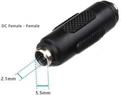 DC Power Female to Female Jack Adapter 10 Pack 2.1×5.5mm CCTV Camera Connector