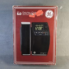 GE 27909FE1 6.0 Dect Stainless Cordless Phone Answering Machine New In Box
