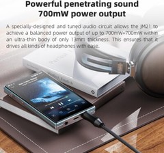 FiiO JM21 Android 13 Hi-Res Music Player MP3 with Snapdragon 680 (Sky Blue)