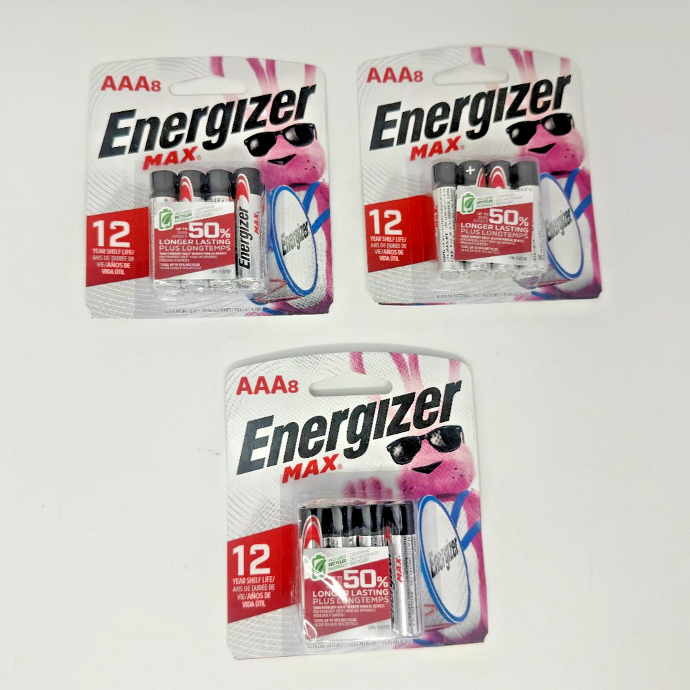 24 Pack Energizer MAX AAA Batteries Bulk EXP 12/2036 LOT Fresh NEW