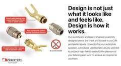 FanLock Excel Series 24k Gold Plated Spade Connector Banana Plug 10 AWG 18 A…
