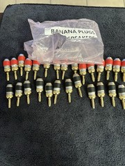 Mediabridge Banana Plugs Corrosion Resistant 24k Gold Plated Connectors 28 Piece