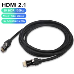Ultra 48Gbps High Speed 3FT HDMI 2.1 Cable Cord [Up to 8K 4320P UHD Dynamic HDR]