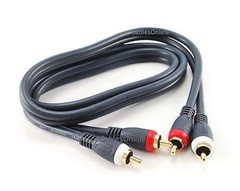 5-PACK 3ft High Quality Python® 2-RCA M/M Audio Cable, CablesOnline AV-4003B