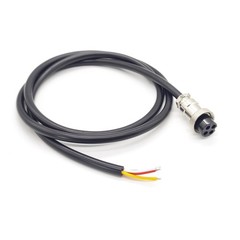 1.64 Ft GX20 4 Pin Single Female Cable Aviation Cordset 7A 200V 0.5 Meter