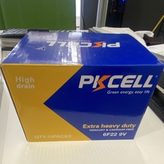 PKCELL Extra Heavy Duty 9V Block Batteries for High Drain Devices 10 Packs