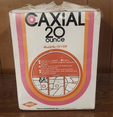 Rare New Kraco Coaxial 20oz Speakers 5 1/4 Round Cx-1-20F 1970’s 2 Speaker Set