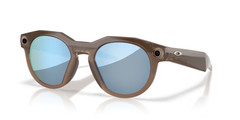 Oakley Meta HSTN Brown Smoke Prizm Deep Water lenses Polarized Smart Glasses
