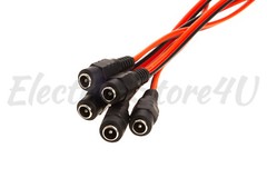 DC Power Pigtail Cable Male Female Connector Copper 18AWG 12V 5A Plug Pack Lot