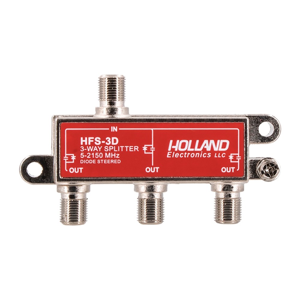 3-Way HD RF Cable TV 2150 Mhz Splitter