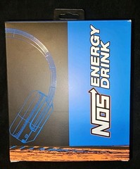 New NOS Energy Drink Wireless Headphones Blue Bluetooth Limited Edition