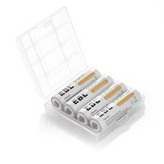 EBL Lot AA AAA Rechargeable Batteries 2800mAh 2300mAh 1100mAh 800mAh NI-MH + Box