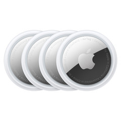 Apple AirTag Location Tracker 4 Pack Silver/White MX542AM/A