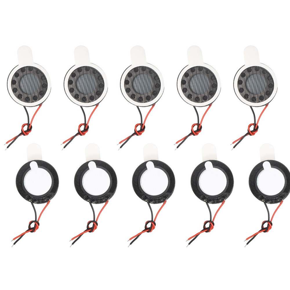 10pcs Internal Magnet Speaker 1W 8 Ohm 18mm Dia Round Loudspeaker 40mm Terminal