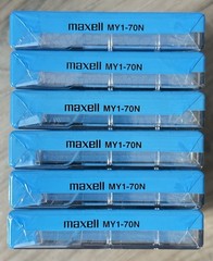 Lot Of 6 New Sealed Audio Cassette Tapes Maxell MY1-70, Normal Bias