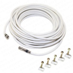 RG6 COAX CABLE 5-300 FT lot HD CA TV Internet Radio rg6 COAXIAL Tri-Shield WIRE