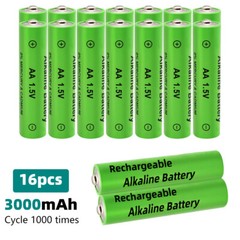 Lots 32PCS AA /AAA Recargables Alcalinas Baterias 1.5V 3000mAh Alkaline Battery